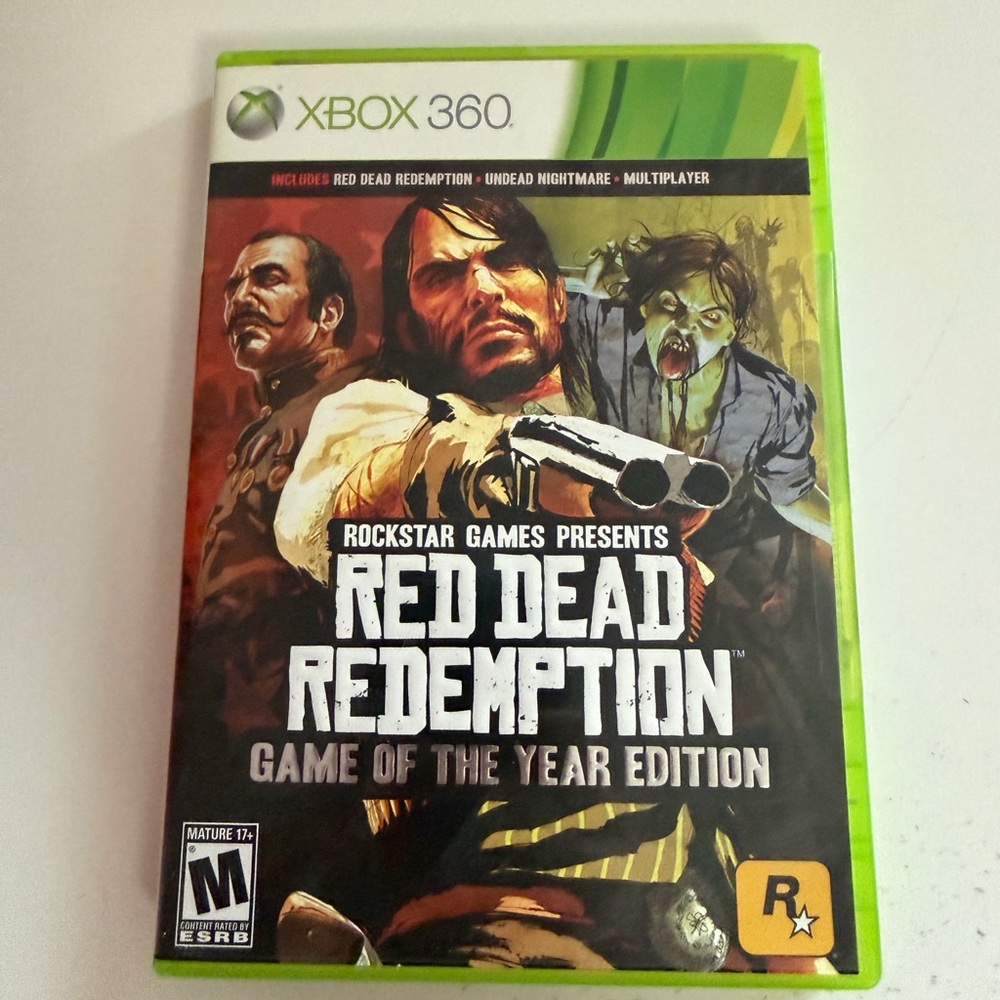Red Dead Redemption Game Of The Year Xbox 360 Complete CIB - Map & Manual